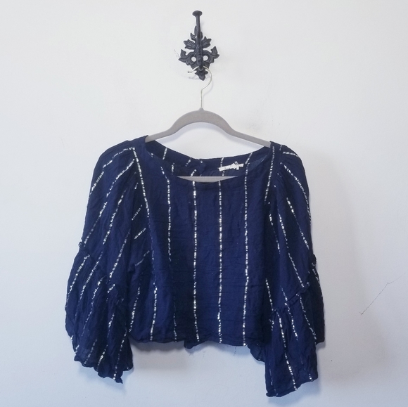 Anthropologie Floreat Emelyn Crop Blouse Size XS - Picture 2 of 4